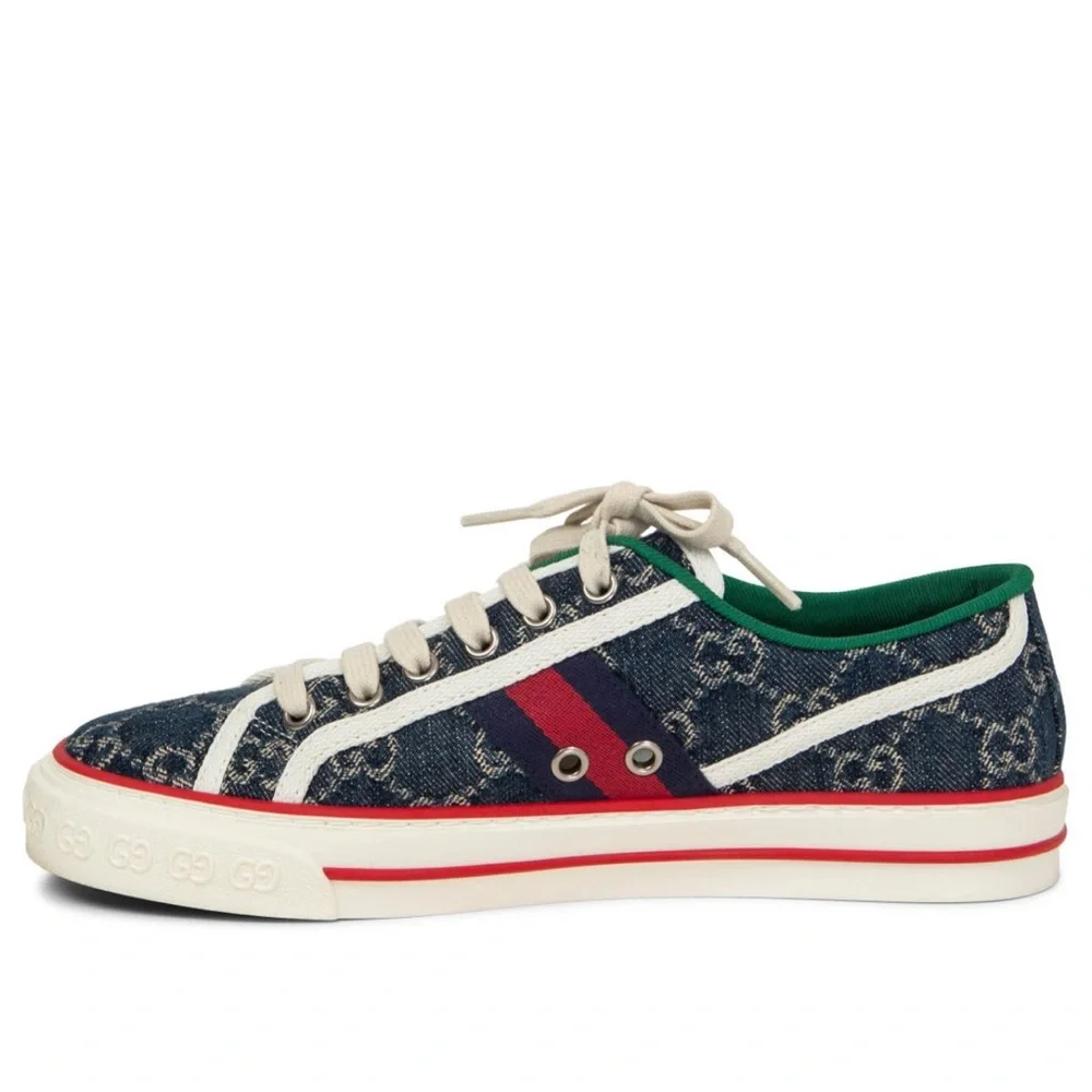 New GG GUCCI TENNIS 1977 SNEAKER Wmn42-US12 - Picture 2 of 16